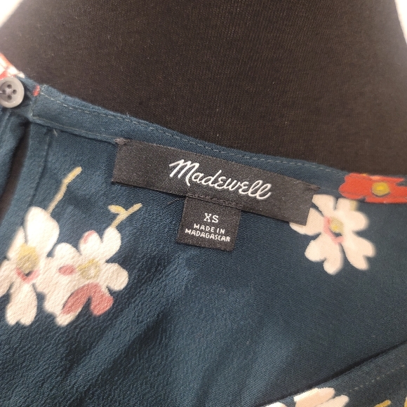Madewell Rhyme Spruce Blooms Top Size XS - Picture 4 of 5